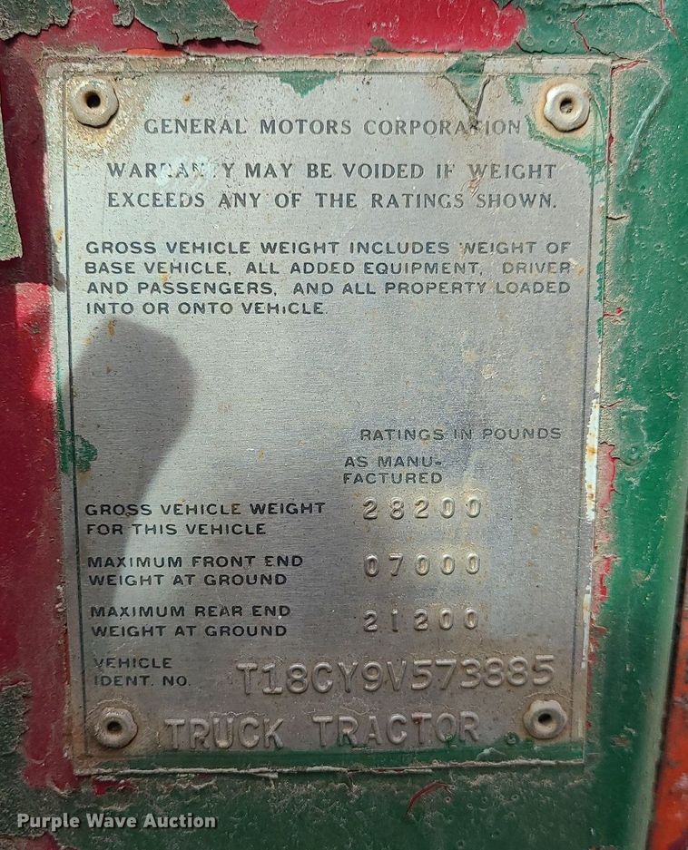 image for item DS7270 1979 GMC Brigadier dump truck