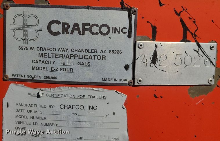 image for item DS7286 Crafco E-Z Pour pothole patcher