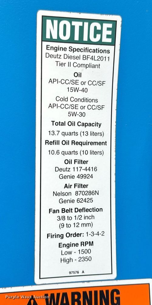 image for item DV9808 2005 Genie Z80/60 boom lift
