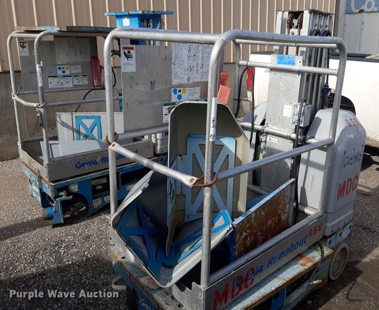 image for item DV9811 (3) Genie Runabout vertical lifts
