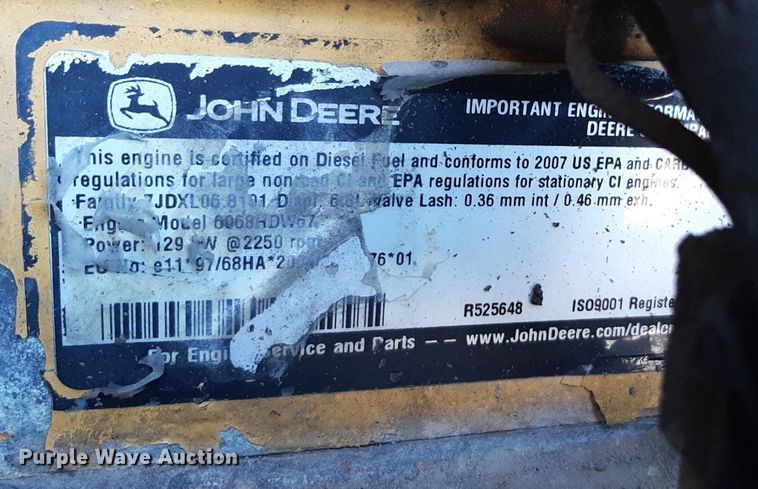 image for item DV9843 2007 John Deere 624J wheel loader