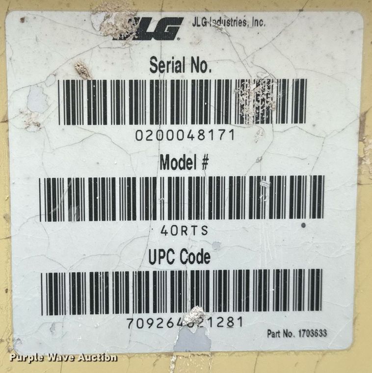 image for item DV9860 JLG 40RTS scissor lift