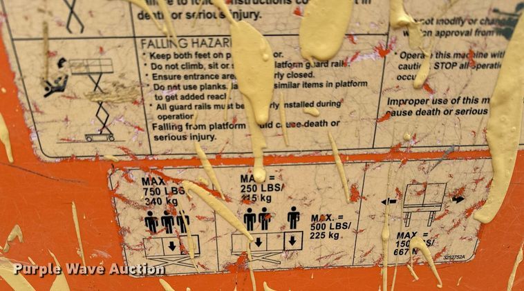 image for item DV9862 2000 JLG 40RTS scissor lift