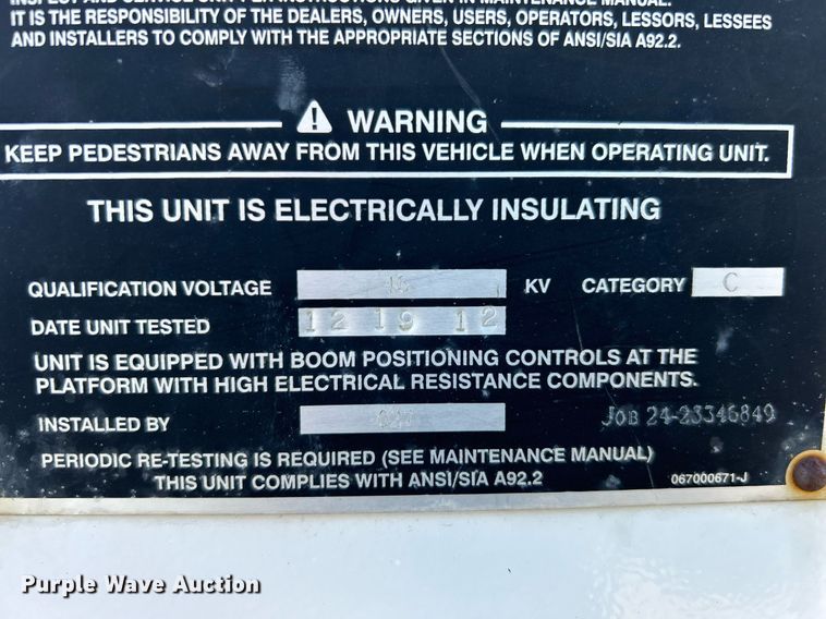 image for item EG1198 2012 Ford F550 Super Duty bucket truck