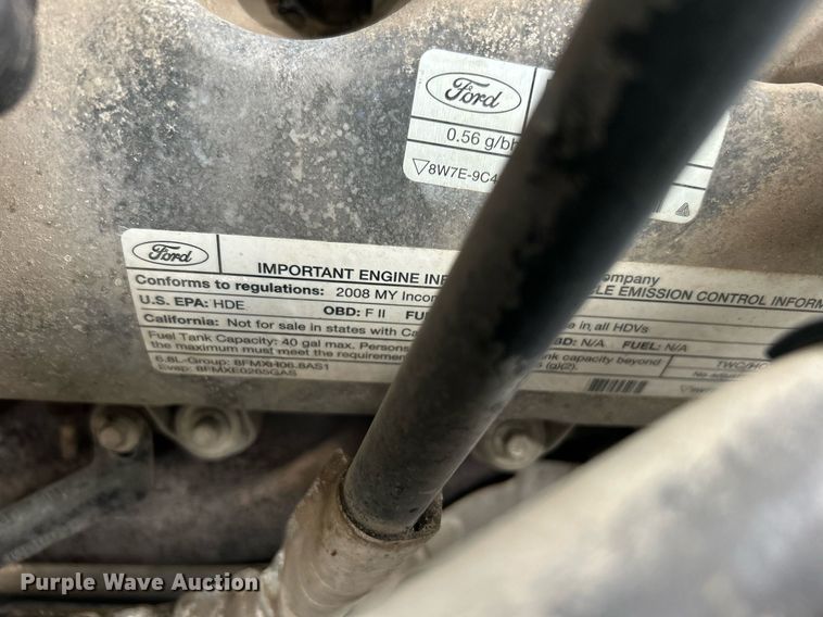 image for item EG1213 2008 Ford F350 Super Duty Crew Cab utility bed pickup truck