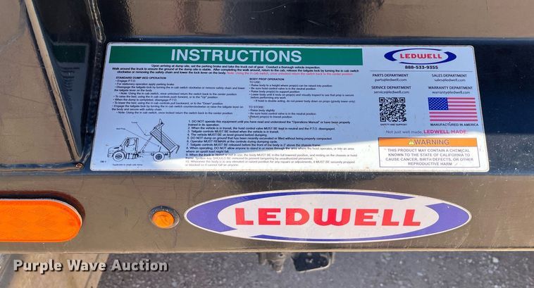 image for item EI0620 2019 Ford F750 Super Duty dump truck