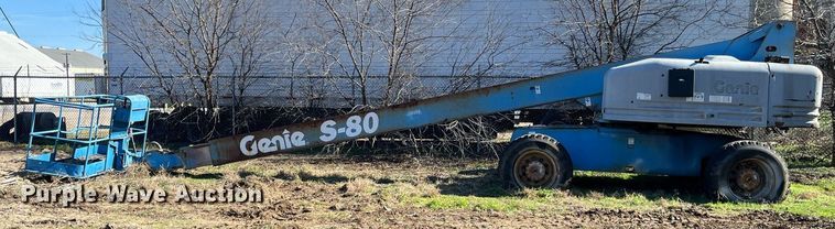 image for item EI0664 1999 Genie S-80 boom lift