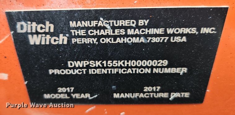 image for item EI3556 2017 Ditch Witch SK1550 compact utility loader