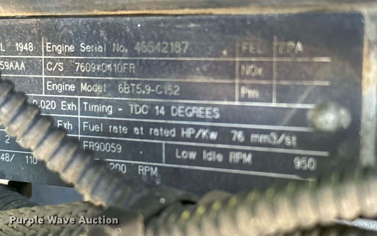 image for item EJ0262 2000 Badger 1085D wheeled excavator