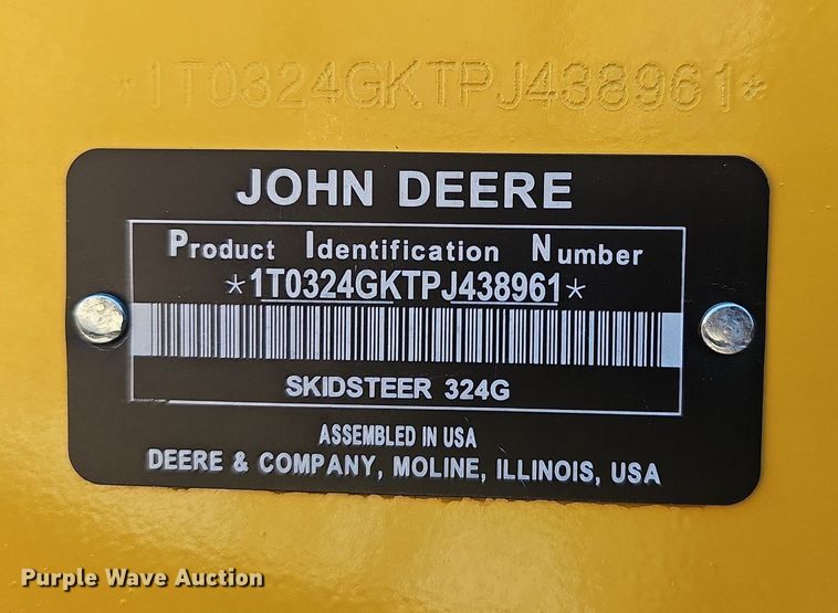image for item EJ5903 2023 John Deere 324G skid steer loader