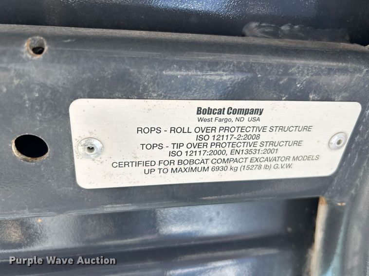 image for item EK4009 2017 Bobcat E35i mini excavator