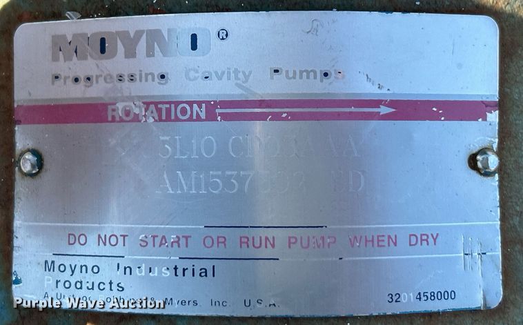 image for item EK4012 Moyno 3L10 progressing cavity pump