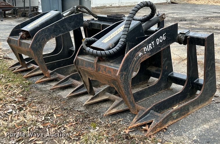 image for item EK4041 Dirt Dog BRGR84 skid steer rock grapple bucket