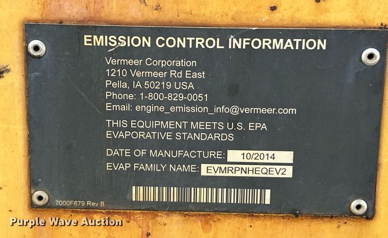 image for item EK4056 2015 Vermeer BC700XL wood chipper