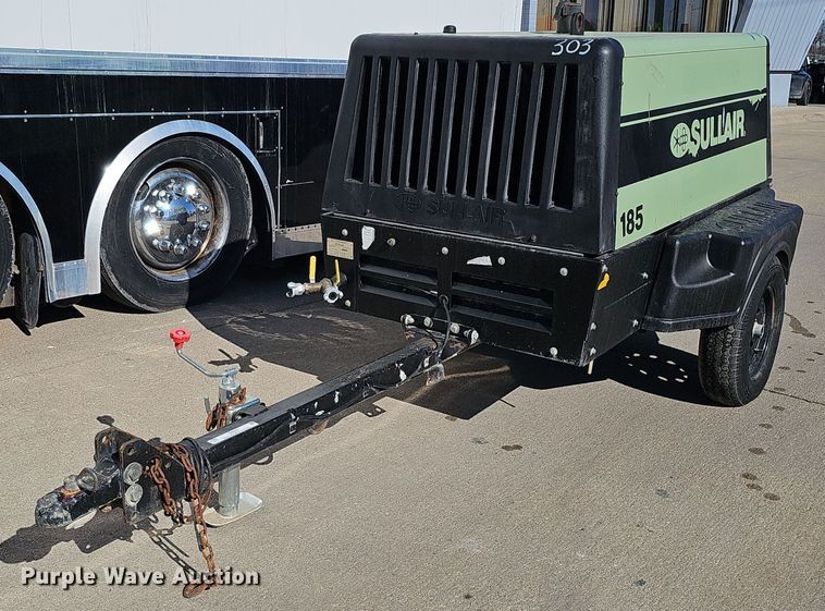 image for item IO9847 2017 Sullair 185D DPQ KU4F air compressor