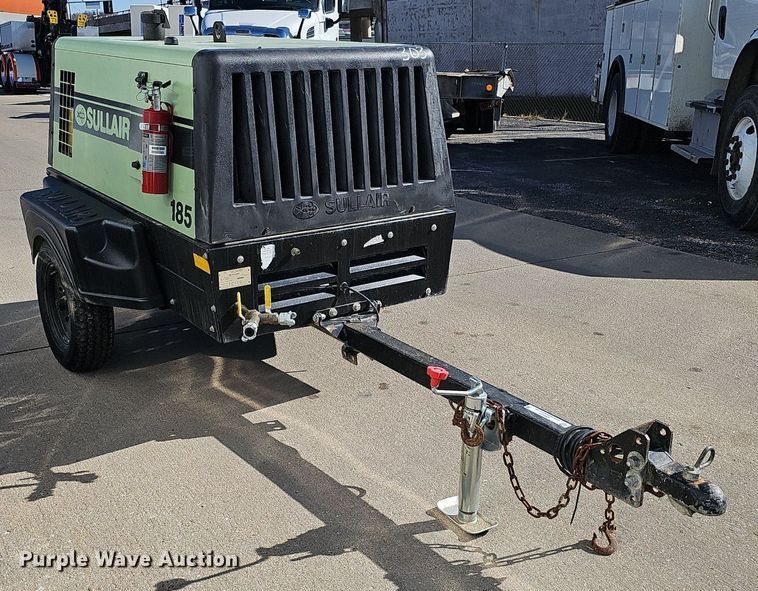 image for item IO9847 2017 Sullair 185D DPQ KU4F air compressor