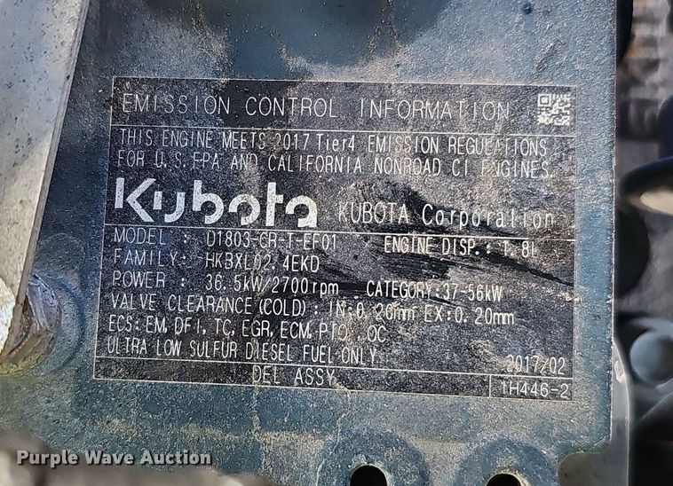 image for item IO9847 2017 Sullair 185D DPQ KU4F air compressor