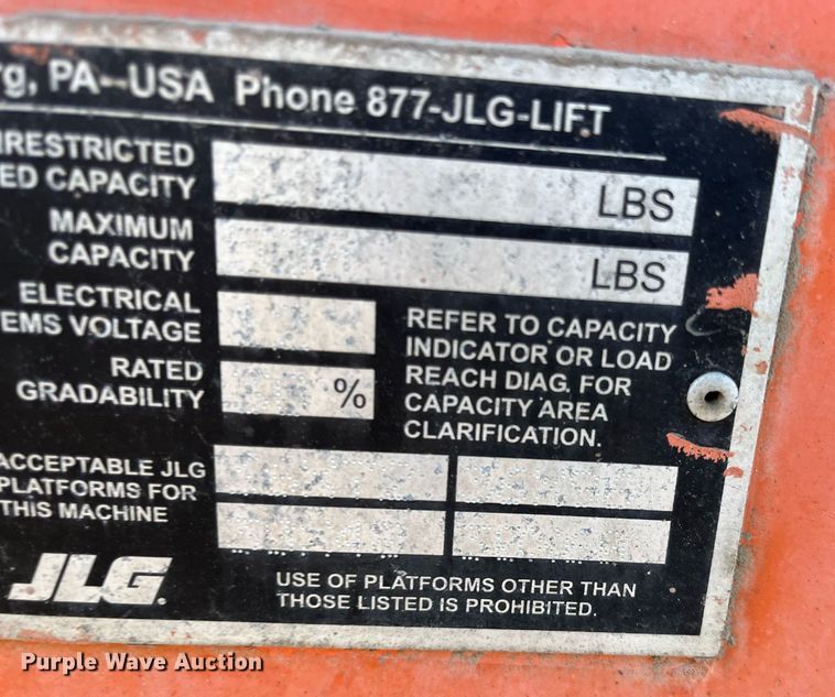 image for item JS9981 2007 JLG 600AJ boom lift