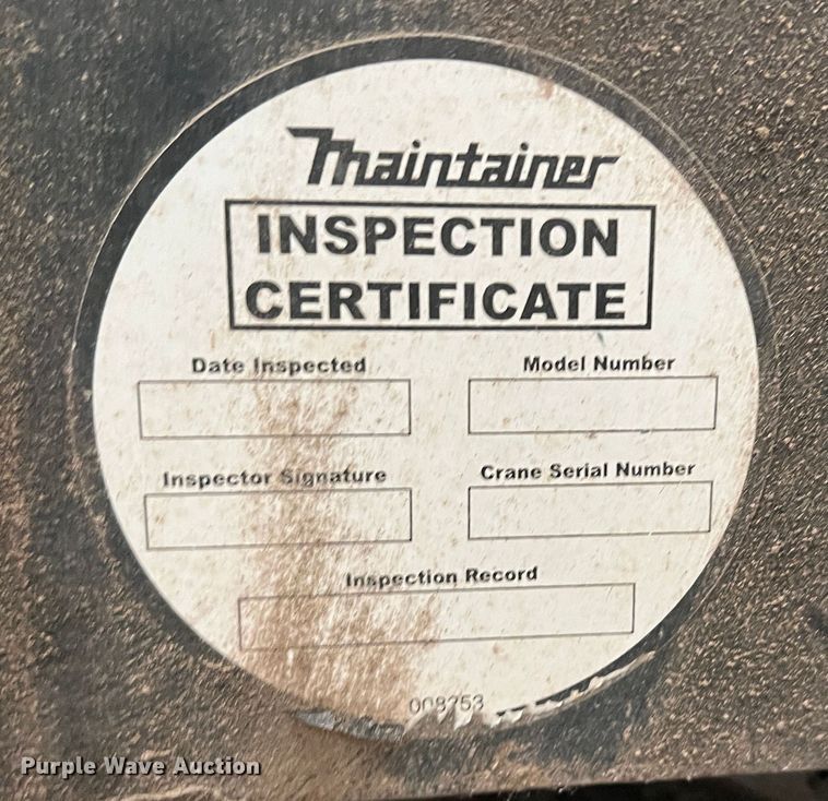 image for item JT9017 Maintainer 10000 series  crane