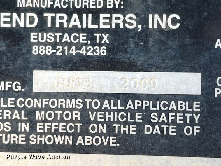 image for item JT9023 2009 Legend  equipment trailer