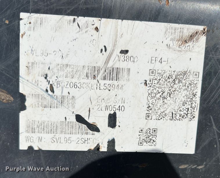 image for item JT9027 2021 Kubota SVL 95-2s tracked skid steer loader