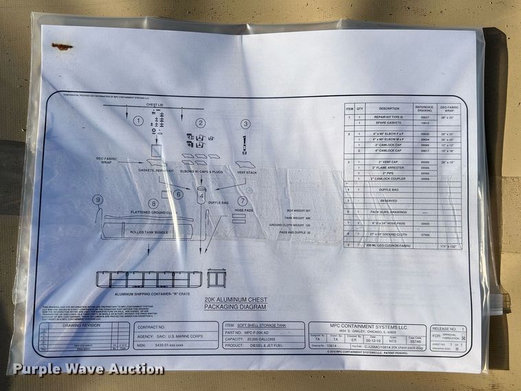image for item KV9846 2010 3S7A6 nitrile fuel tank