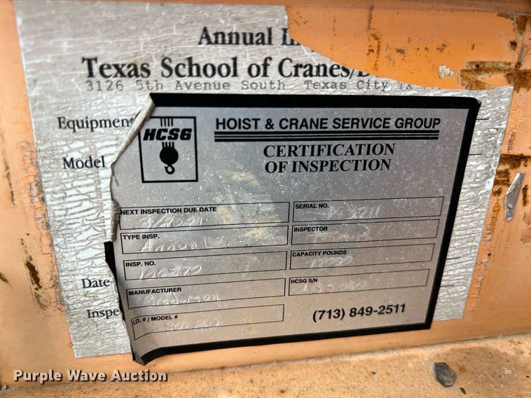 image for item KV9865 Broderson 10 80 2D crane