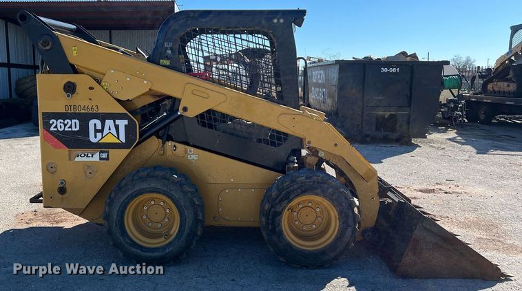 image for item KV9871 2016 Caterpillar 262D skid steer loader