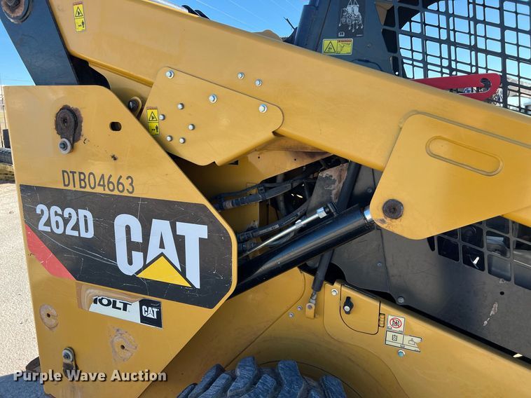 image for item KV9871 2016 Caterpillar 262D skid steer loader