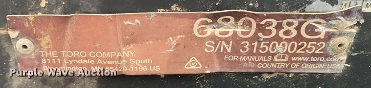 image for item KX9789 2010 Toro Ultra Buggy concrete buggy 