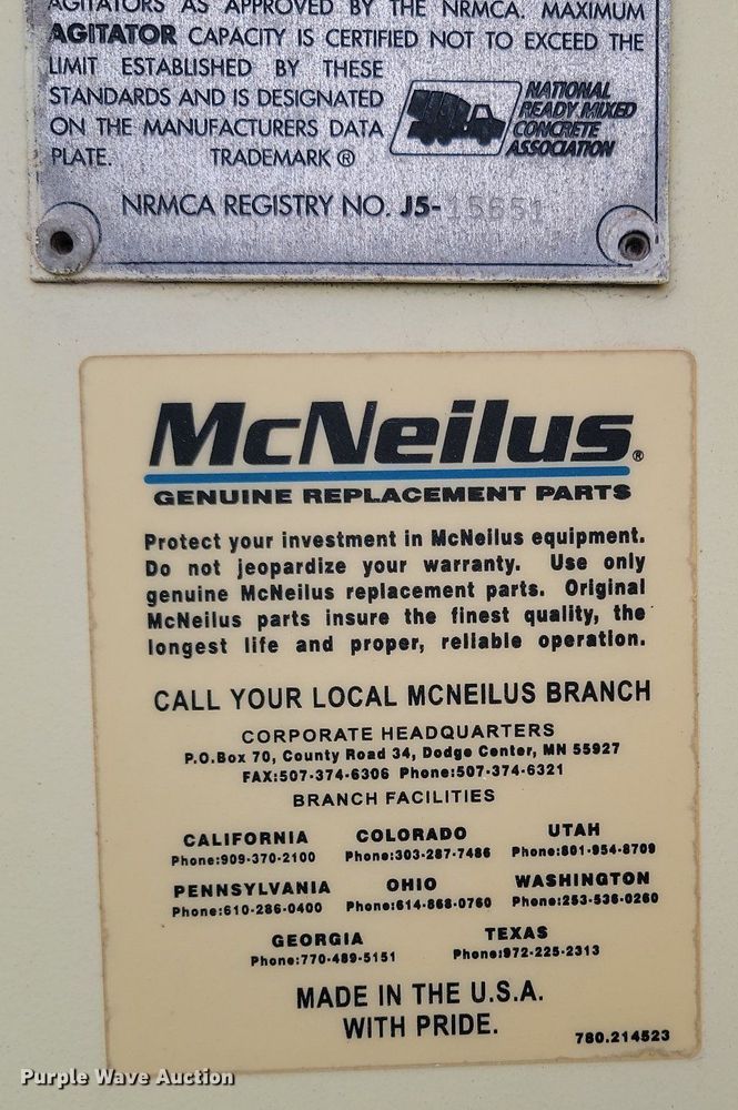 image for item LA9631 1998 Ford S86 ready mix truck