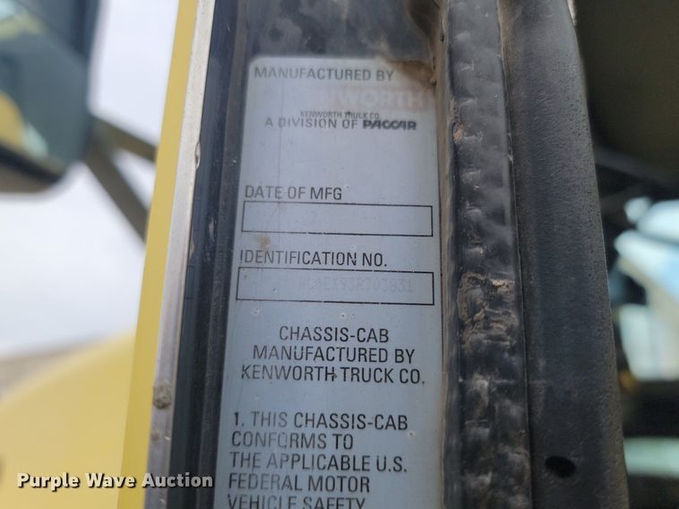 image for item LA9633 2003 Kenworth W900 ready mix truck