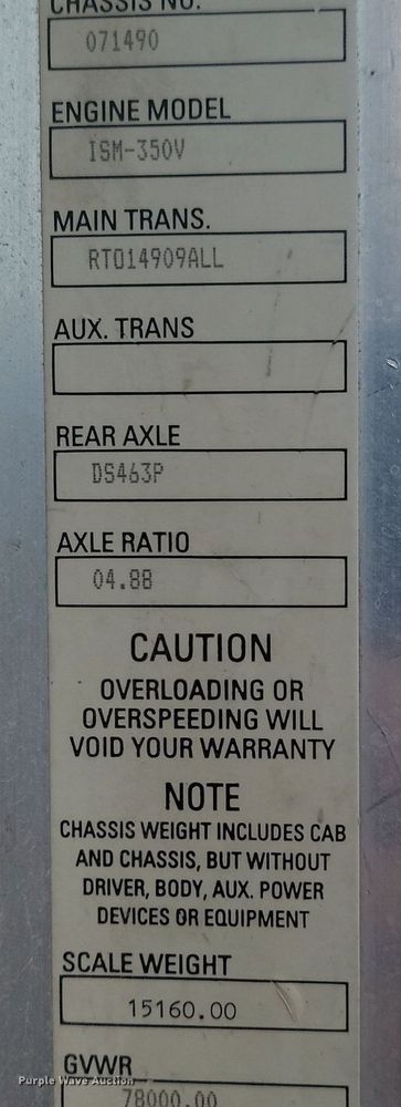 image for item LA9635 2004 Kenworth  W900 ready mix truck