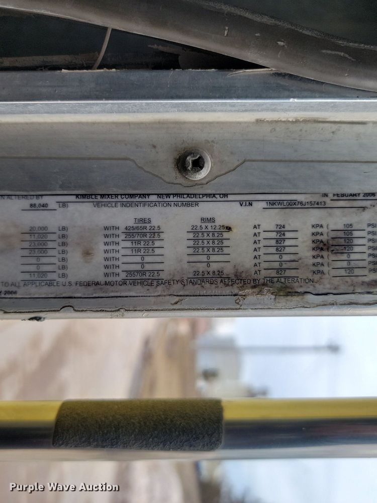 image for item LA9638 2006 Kenworth  W900 ready mix truck