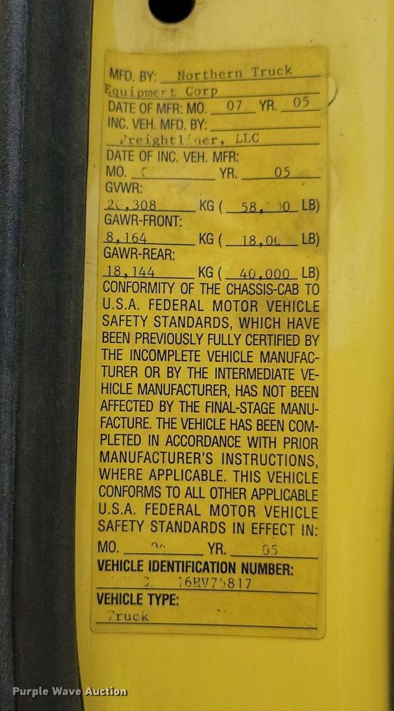 image for item LA9640 2006 Freightliner  M2 Business Class dump truck