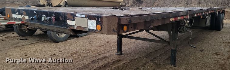 image for item LA9653 1986 Aztec flatbed trailer