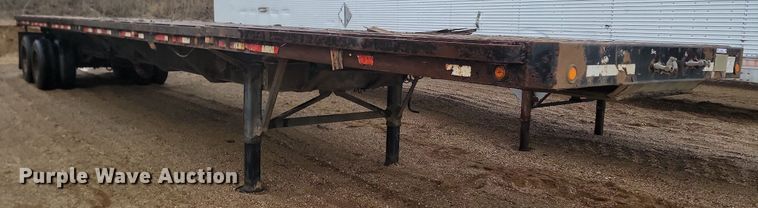 image for item LA9653 1986 Aztec flatbed trailer