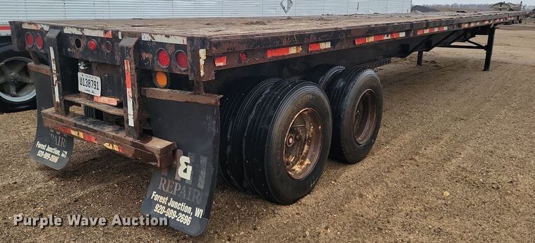 image for item LA9653 1986 Aztec flatbed trailer