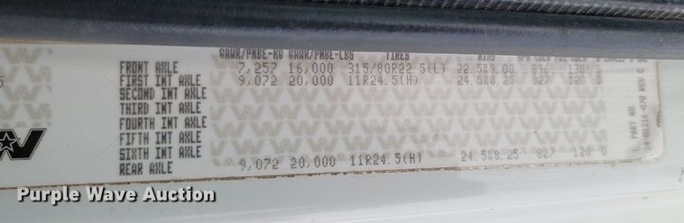 image for item LA9674 2008 Western Star 4900FA dump truck