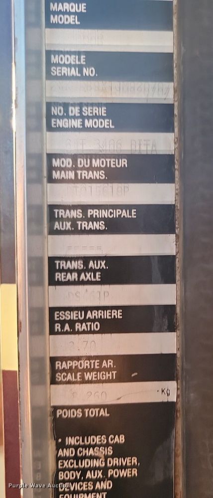 image for item LA9698 1988 Kenworth  W900 dump truck