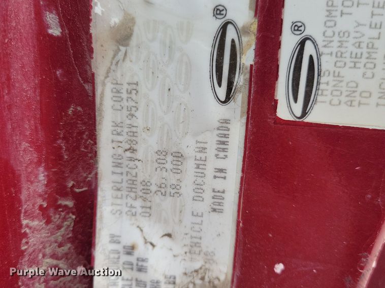 image for item LC9821 2008 Sterling L-Line dump truck