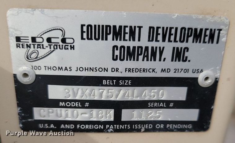 image for item LD9109 EDCO CPU10-18K planer