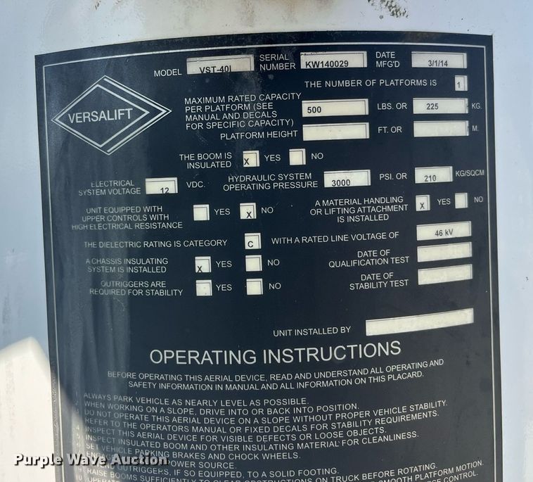 image for item LD9957 2014 Dodge Ram 5500 HD bucket truck