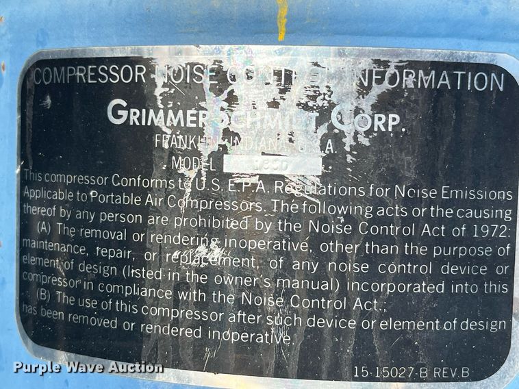image for item LD9966 Grimmer Schmidt E1805 air compressor