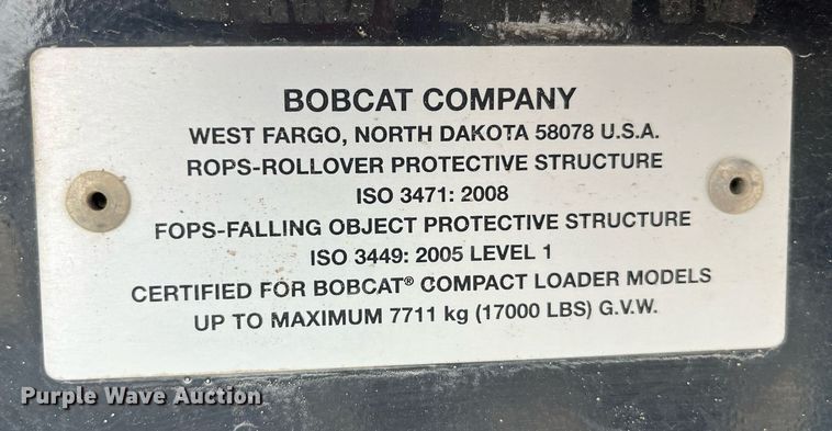 image for item LD9968 2021 Bobcat T770 tracked skid steer loader