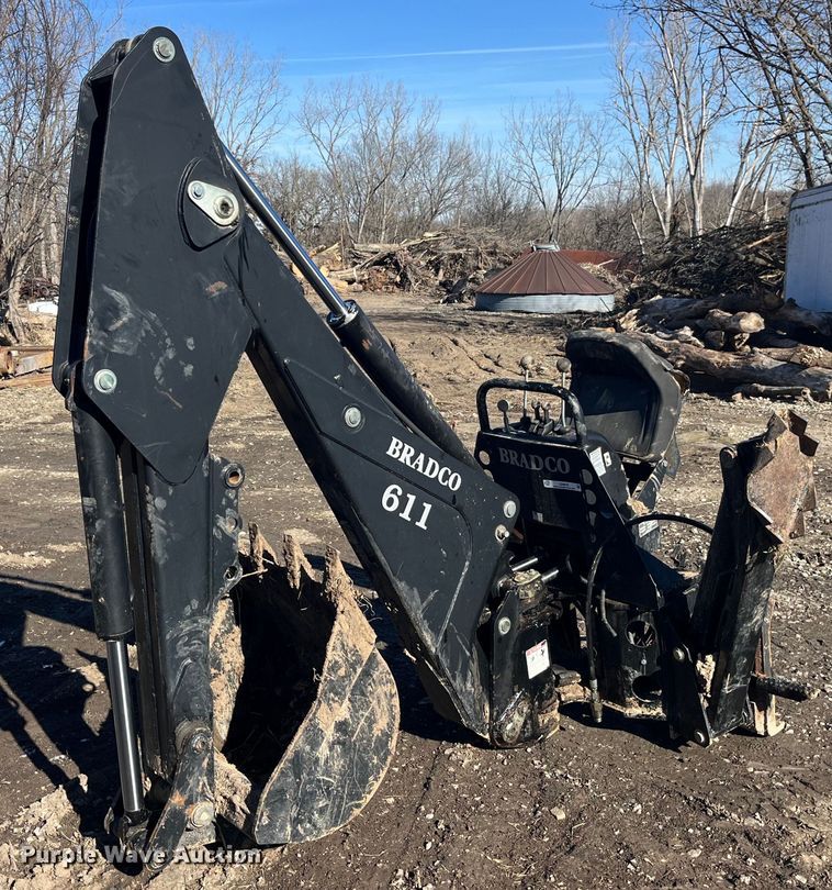 image for item LD9976 Bradco 8611X skid steer backhoe