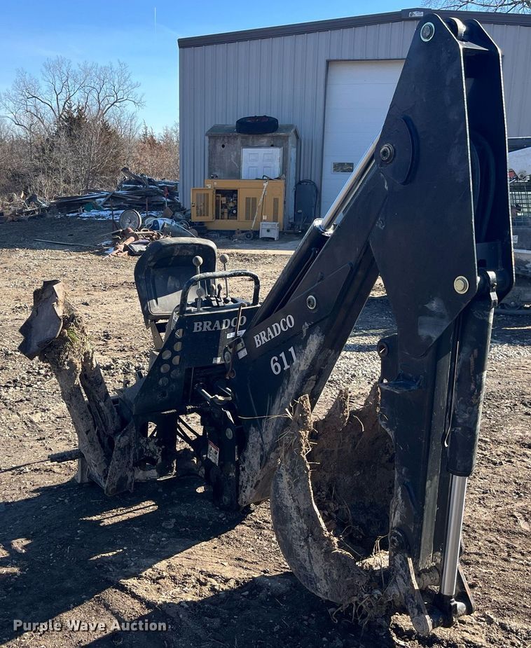 image for item LD9976 Bradco 8611X skid steer backhoe
