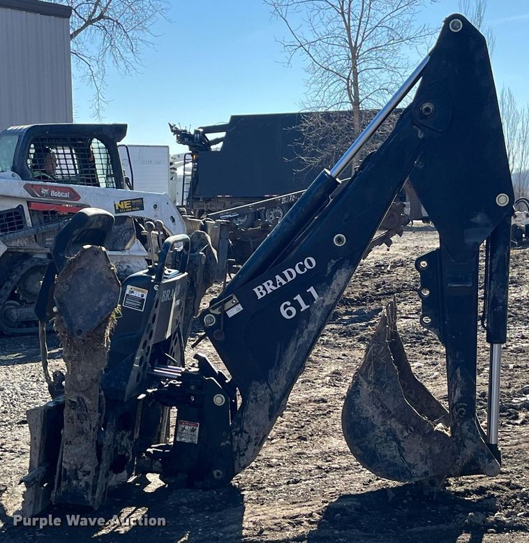 image for item LD9976 Bradco 8611X skid steer backhoe