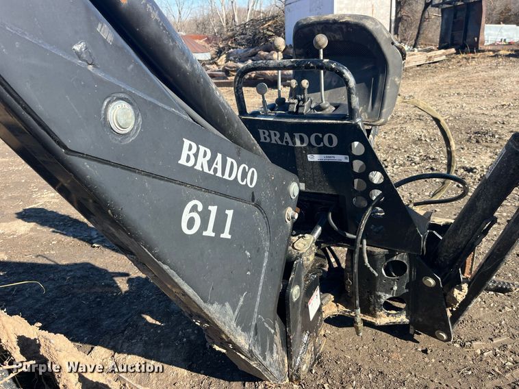 image for item LD9976 Bradco 8611X skid steer backhoe