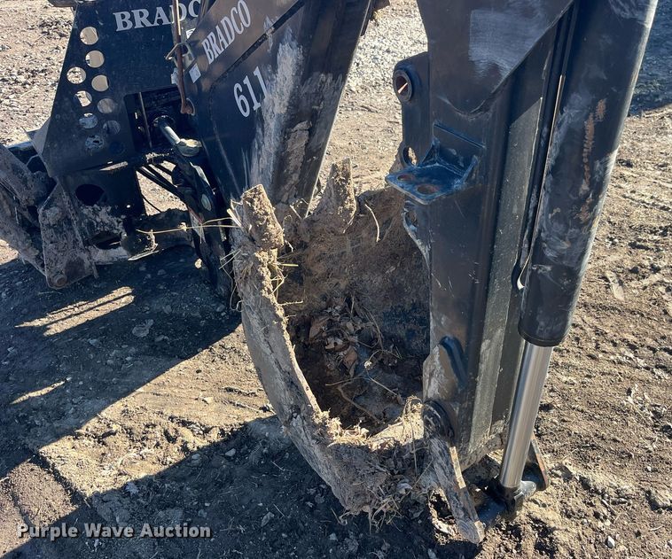 image for item LD9976 Bradco 8611X skid steer backhoe